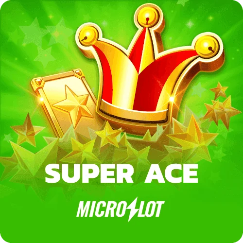 Super Ace slot game by MicroSlot, card-themed with stacked wilds